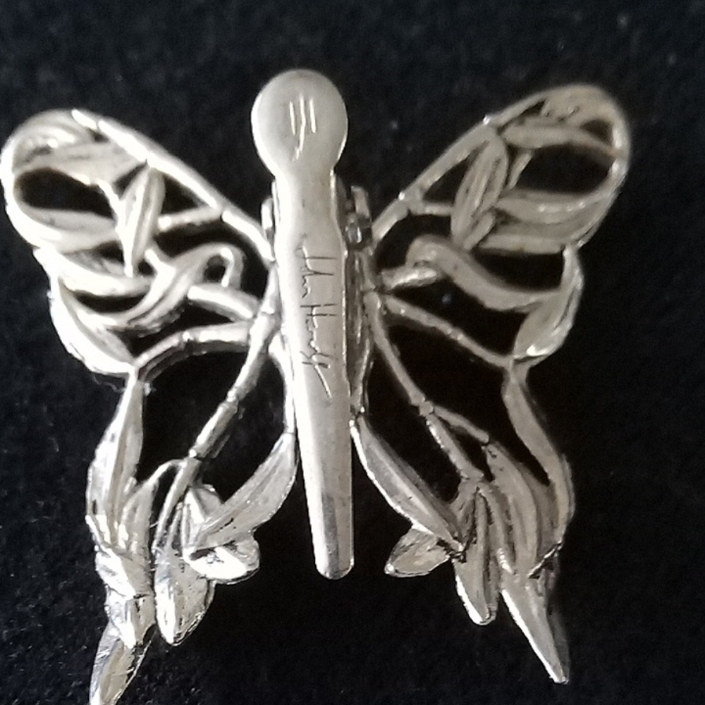 John Hardy Silver Butterfly Clip For Hair Or Clothes - Picture 2 of 2